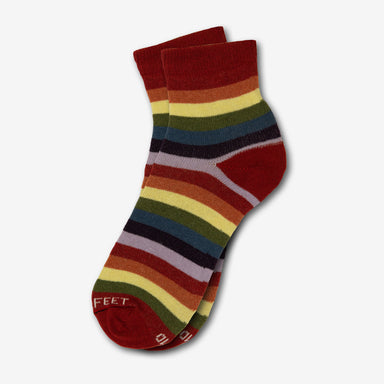 American Made Rainbow Quarter Crew Socks