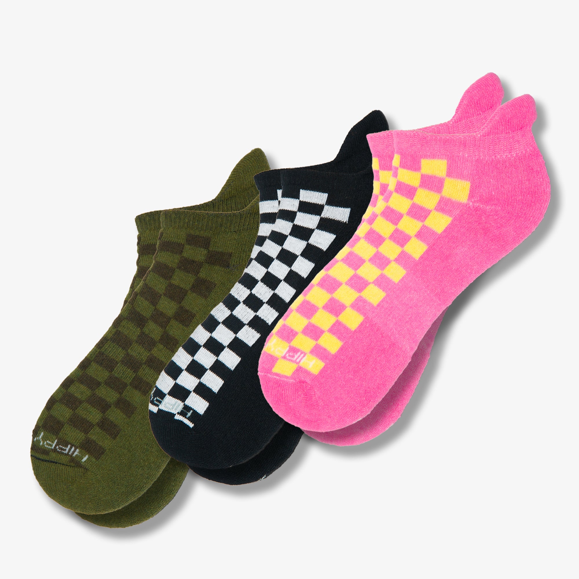 Checkered Ankle Socks 3-Pack
