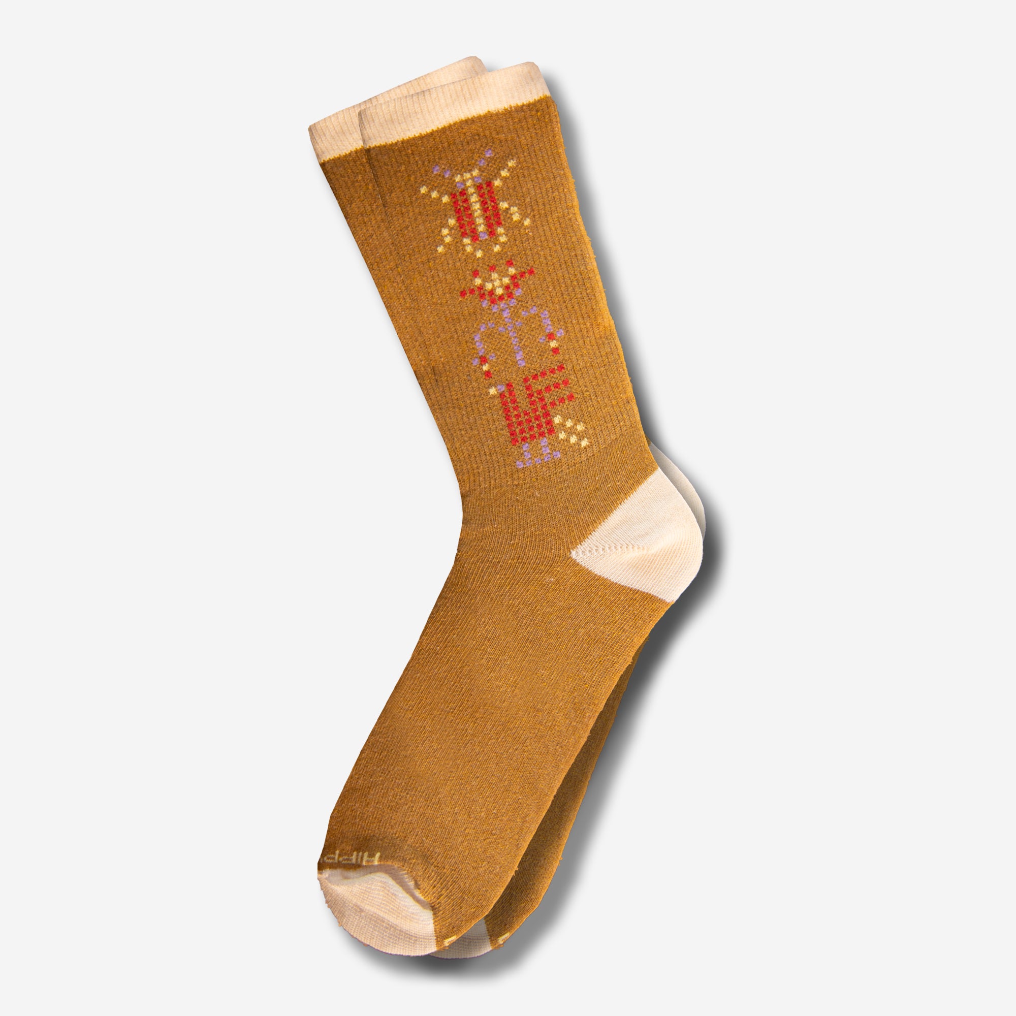 Beadwork Socks - Ocre - by Rubinski Works