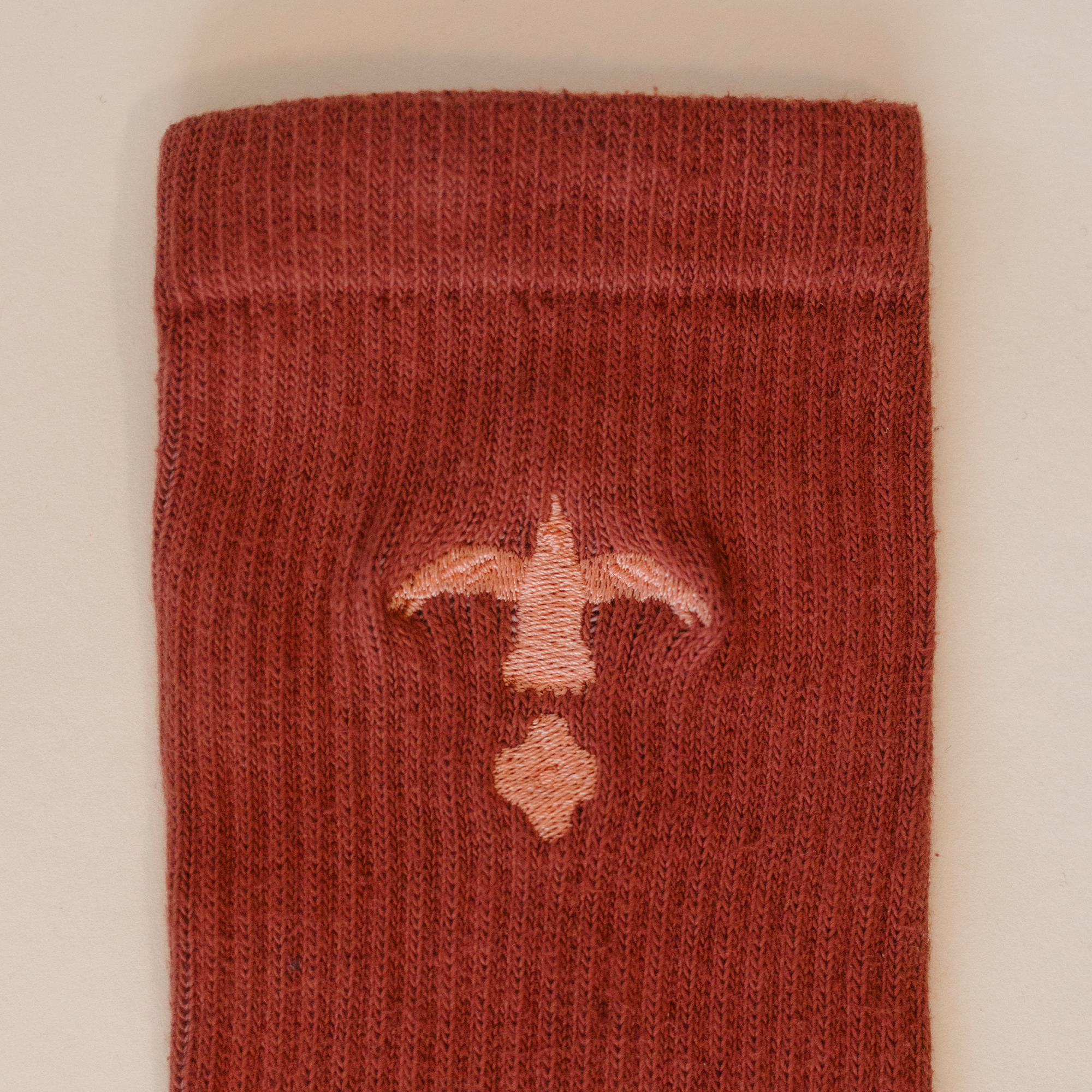 The Fish and Bird Embroidered Crews - Sequoia