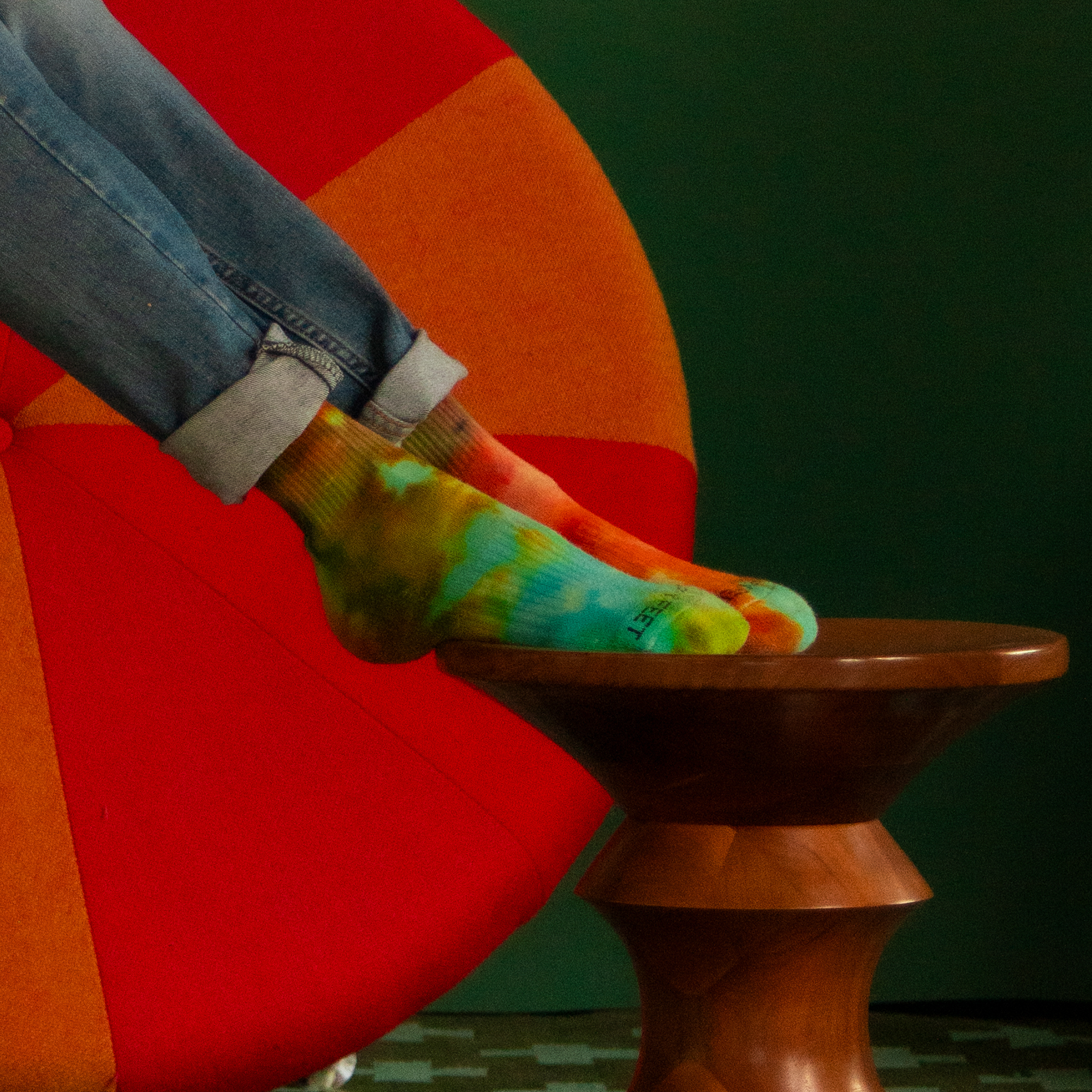 LittleBig x Hippy Feet Ice-Dyed Crews