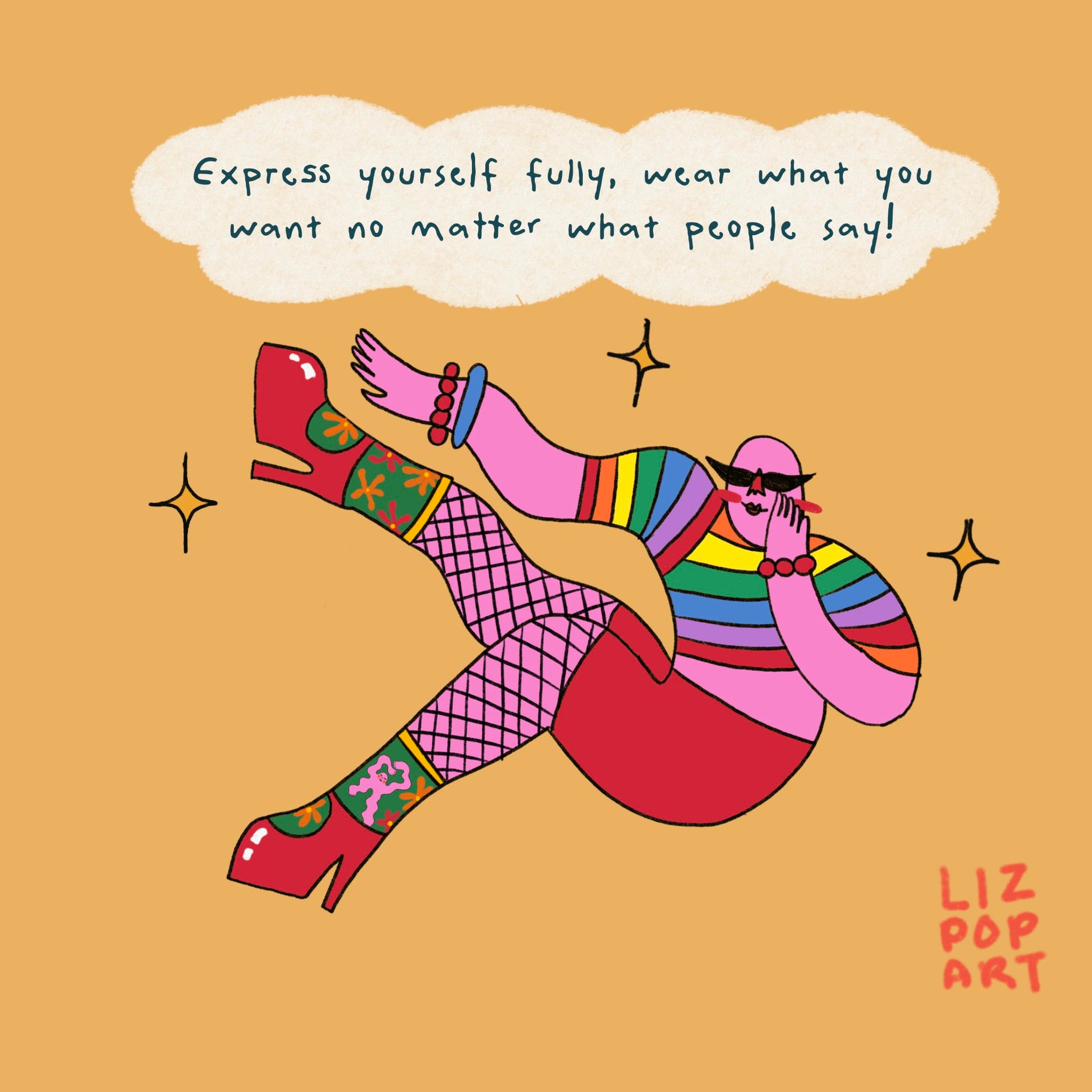 Liz Pop Art - Take Up Space Crews