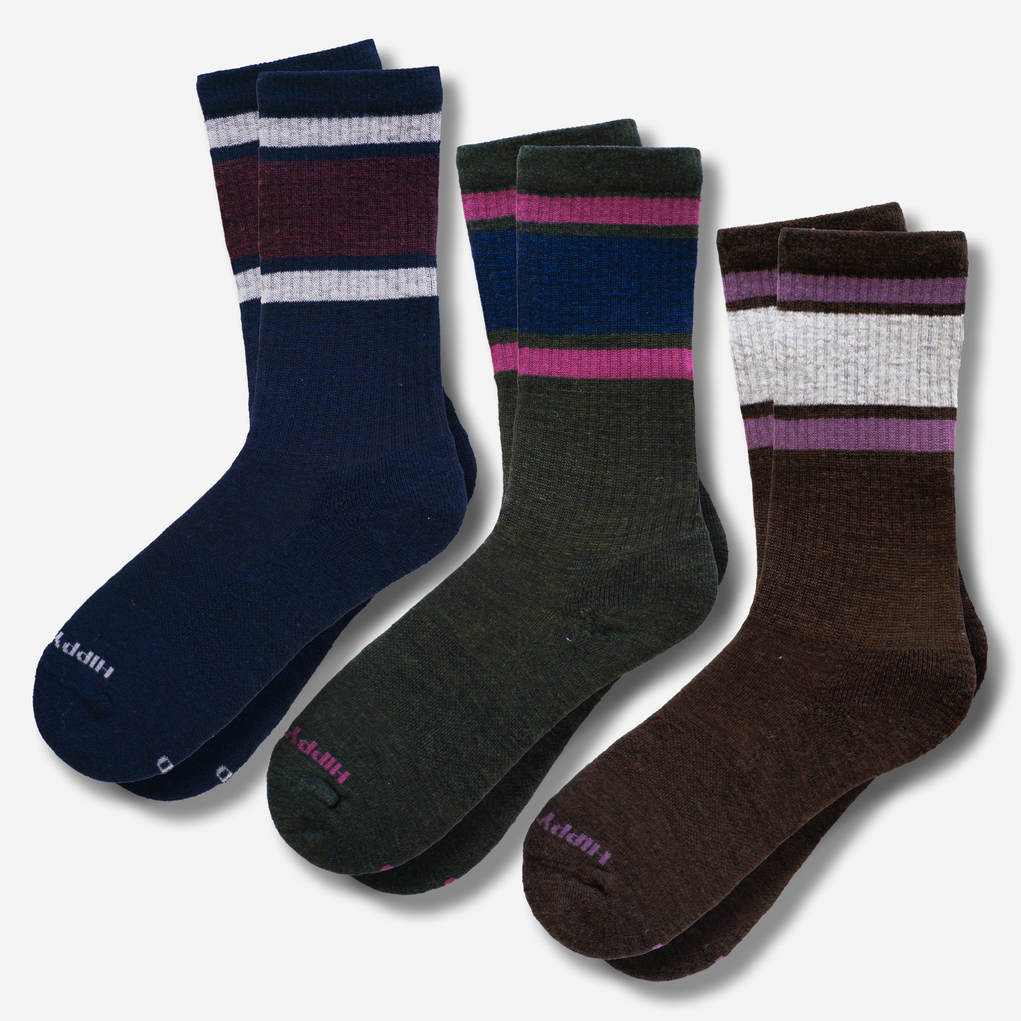 Everyday Merino Retro Wool Crews - 3 Pack