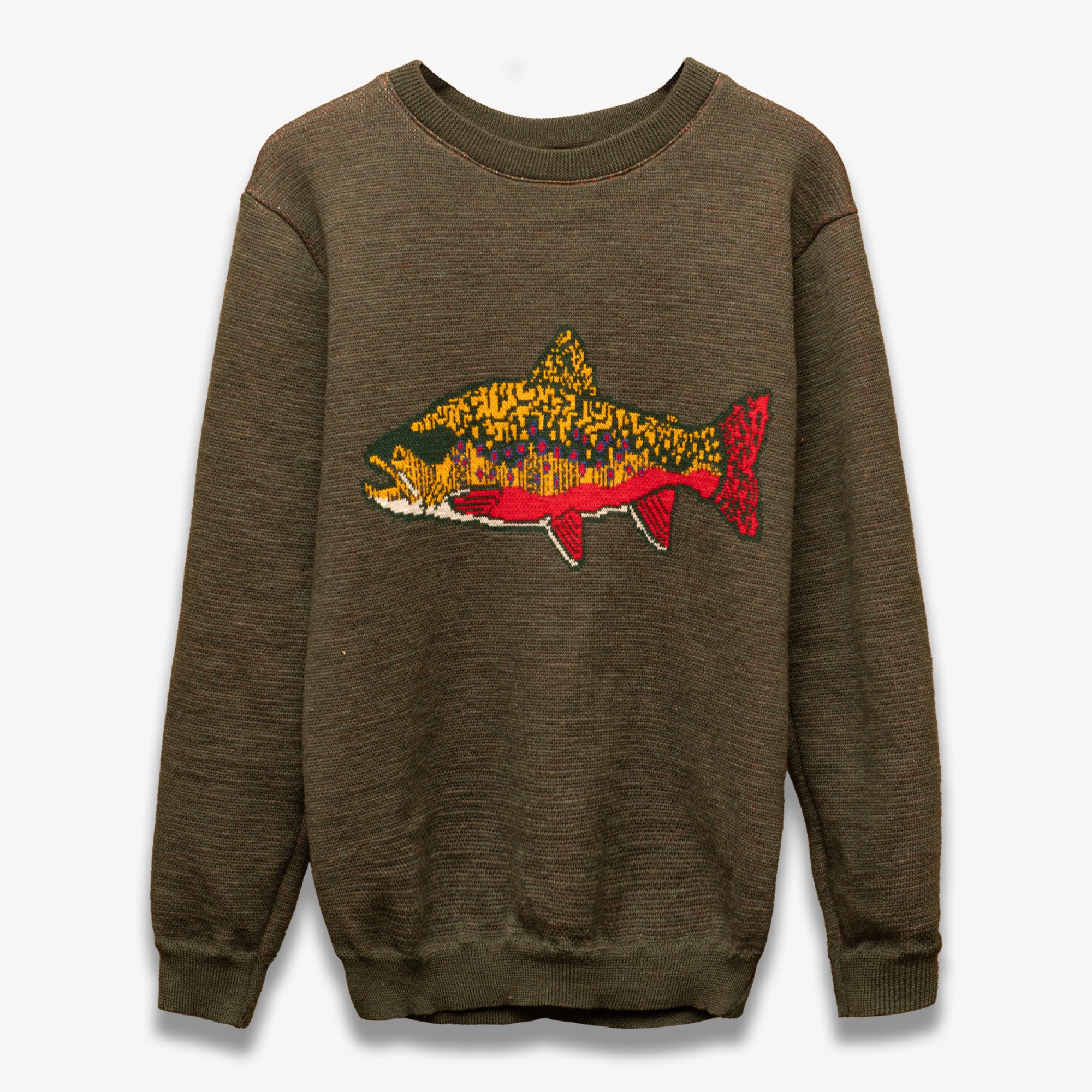 "Protect our Waters" Merino Wool Trout Sweater