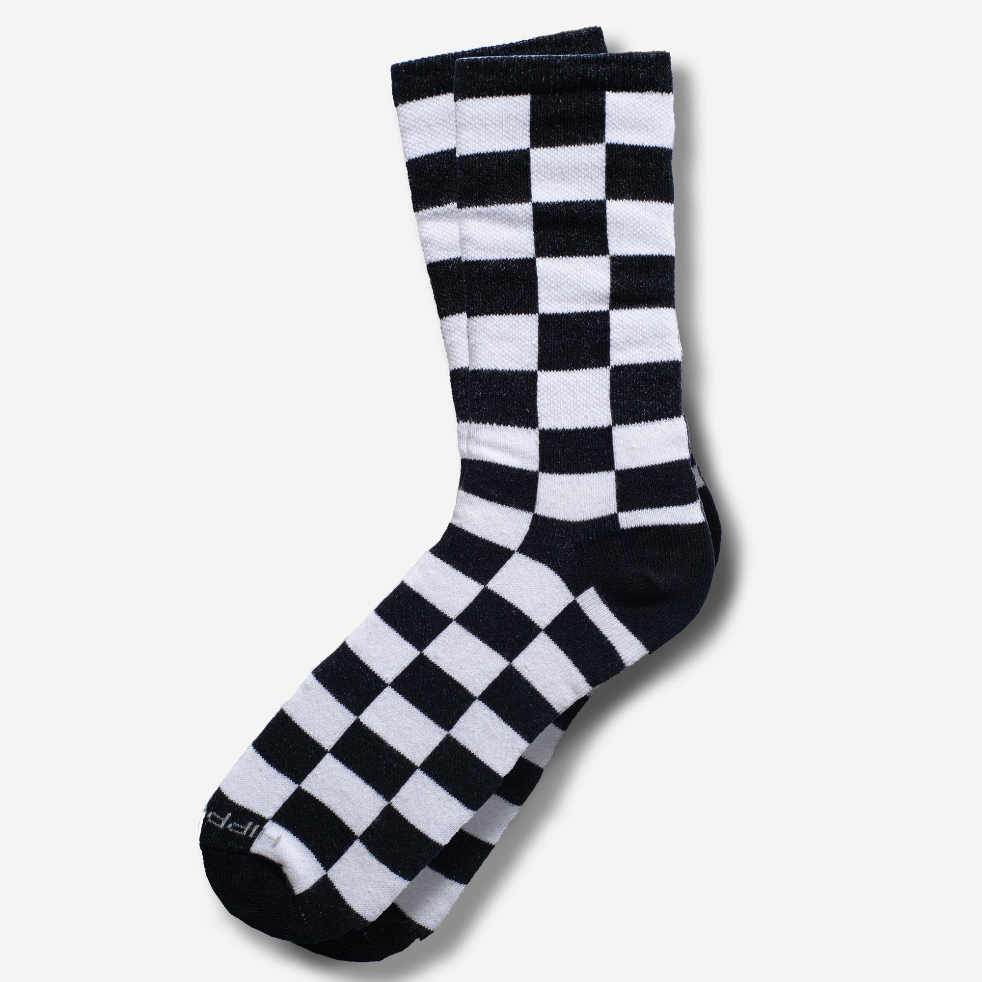 Checkered Cotton Crew Socks