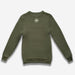 Olive Green Rough Seam Sweatshirt