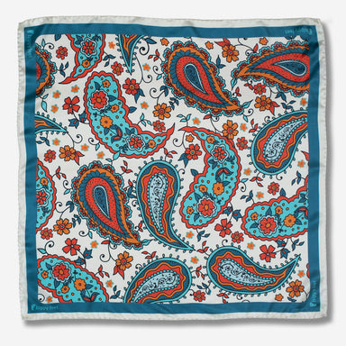 Italian silk paisley scarf