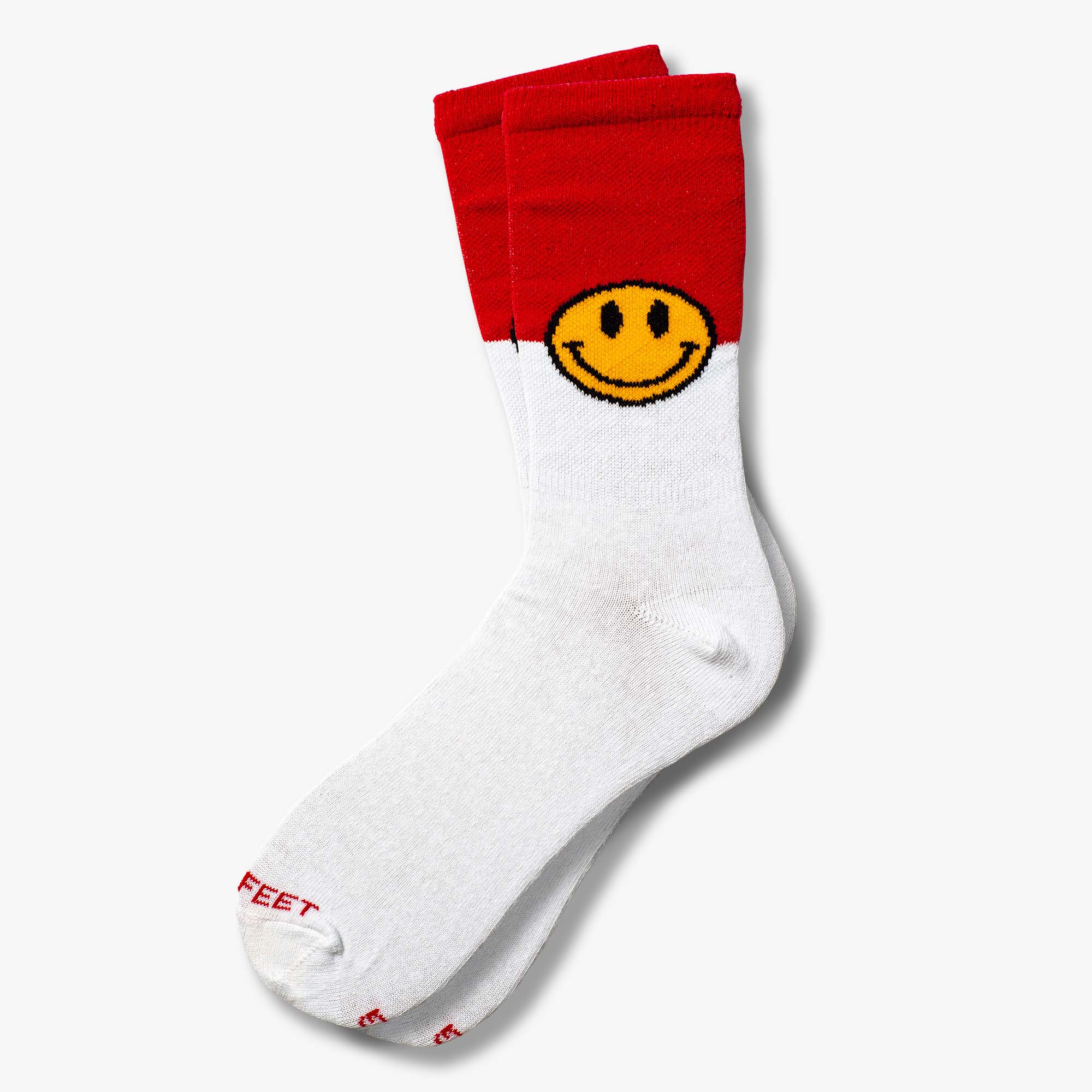 Yellow Smiley Face Socks