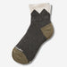 Gray Merino Hiking Quarter Socks