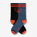Black, blue, and orange give16 socks